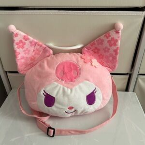 sakura pink kuromi plush bag